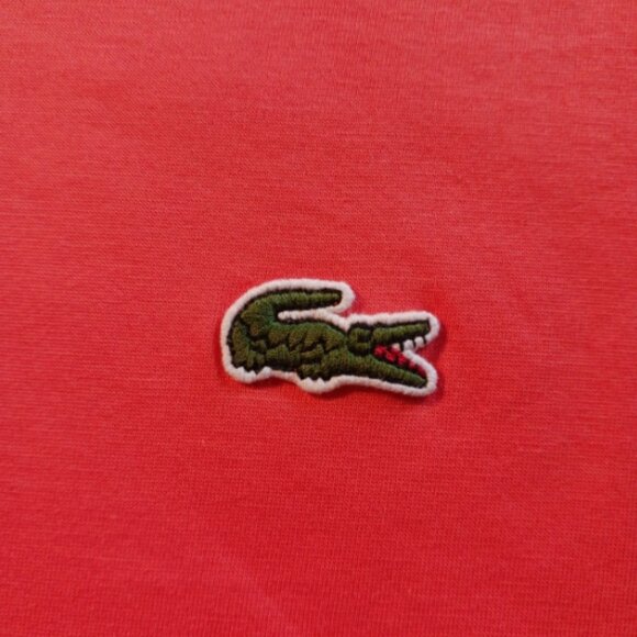 Lacoste Men's T-Shirt 2XLT Big & Tall V-Neck Pima Cotton Clear Pink TH7512 NWT - Picture 7 of 8